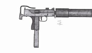 Image result for Gun Drawing MAC-10