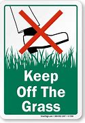 Image result for Keep Off the Grass Clip Art