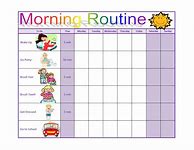 Image result for Morning Routine Behavior Chart