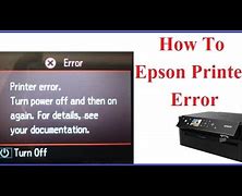 Image result for How to Fix Printer Error Epson