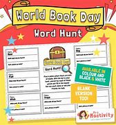 Image result for World Book Day Worksheets