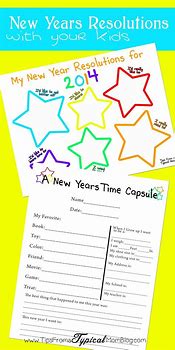 Image result for New Year's Resolutions Children