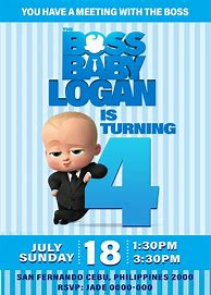 Image result for Boss Baby Birthday Card