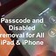 Image result for Bypass iPad Lock Code Activation