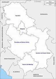 Image result for Serbia Regions Black and White Map