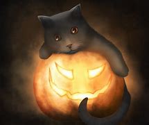 Image result for Halloween Cat Drawing