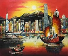 Image result for Hong Kong Skyline Canvas