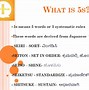 Image result for 5S Kannada and English