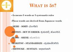 Image result for 5S Kannada Meaning
