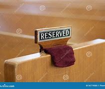 Image result for Church Pew Reserved Seating Signs