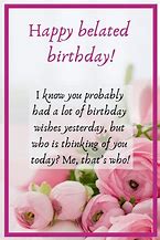 Image result for Happy Belated Birthday Susan