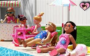 Image result for Doll Pool Party