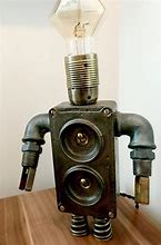 Image result for Vintage Robot Lamp