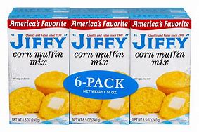 Image result for Jiffy Corn Muffin Mix Flat Box