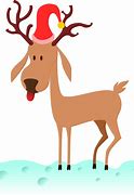 Image result for Funny Christmas Reindeer Clip Art