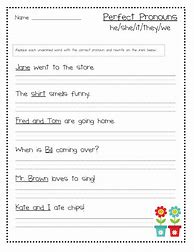 Image result for Subject Pronouns Worksheet Grade 1