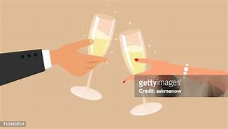 Image result for Wall Pictures of Champagne Glasses Toasting