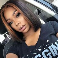 Image result for Blunt Cut Bob with Middle Part
