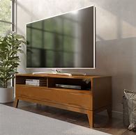 Image result for Mid Century Modern TV Stand with Sliding Doors