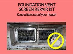 Image result for Foundation Vent Screen Repair Kit