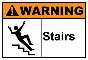 Image result for Stair Safety Signs