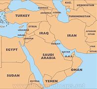 Image result for Middle East Country Map