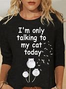 Image result for Long Sleeve Cat Shirts