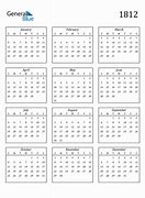 Image result for 1812 Calendar