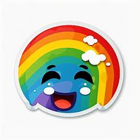 Image result for Smiling Rainbow Emoji