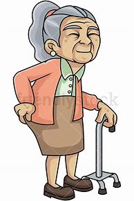 Image result for Frail Old Lady Cartoon