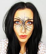 Image result for Red and Black Spider Makeup Halloween