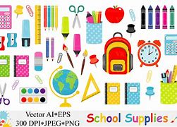 Image result for School Essentials Vector