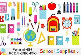 Image result for School Supplies Vector