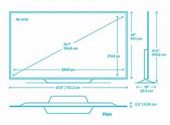 Image result for TV Sizes Dimensions