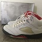 Image result for Jordan 5 Fire Red PS