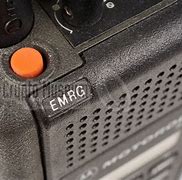 Image result for Radio with Orange Panic Button