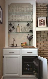 Image result for Built in Bar Cabinet Ideas