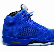 Image result for Air Jordan Retro 5 Blue Suede