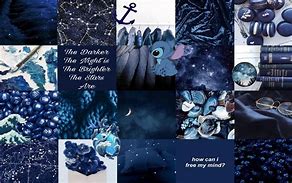 Image result for Blue Aesthetic Collage Wallpaper Laptop HD