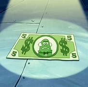 Image result for Spongebob Green Money