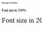 Image result for Style Font Size Percentage