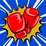 Image result for Pop Art Style Boxing Gloves Hanging