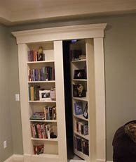 Image result for Hidden Door Bookcase Full-Wall