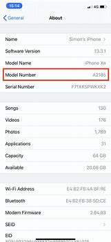 Image result for iPhone Model Name Screen Shot