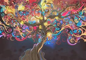 Image result for Psychedelic Tree Art