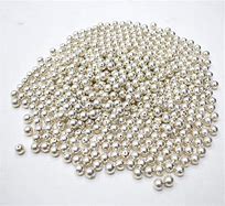Image result for 1 Inch Silver Beads