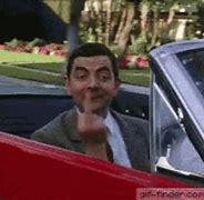 Image result for Mr Bean Throwing Middle Finger Meme