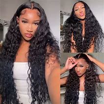 Image result for 30 Inch Deep Wave Lace Front Wig