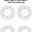 Image result for Printable Clock Face Worksheets