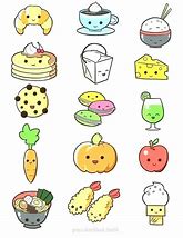 Image result for cute foods draw